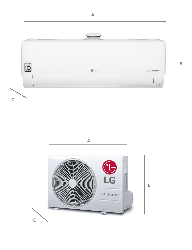 Klimatyzator ścienny + oczyszczacz 2w1 LG DualCool 2,5kW AP09RK z usługą montażu