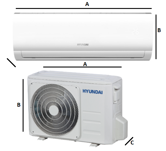 Klimatyzator ścienny HYUNDAI Revolution 7kW Pompa ciepła powietrze - powietrze