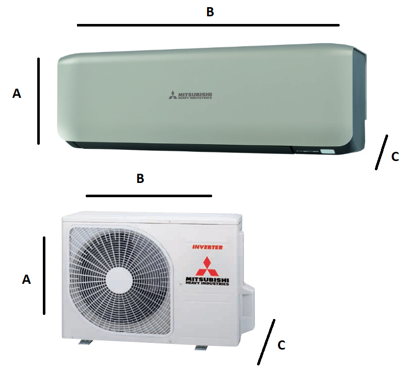 Klimatyzator ścienny Mitsubishi Heavy Premium Design 2.5 kW Pompa ciepła powietrze - powietrze