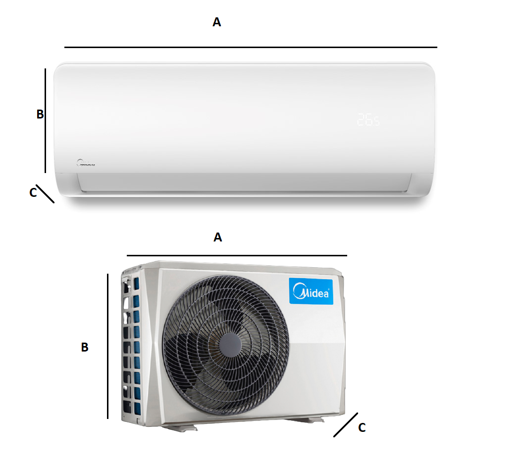 Klimatyzator ścienny Midea XTREME SAVE 3,5kW "Zapytaj o dostępność" Pompa ciepła powietrze - powietrze