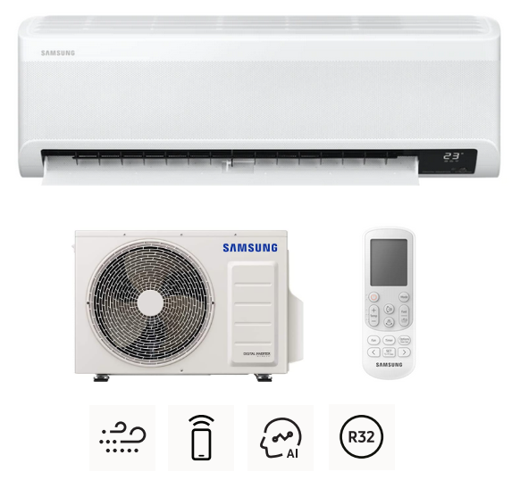 Klimatyzator ścienny SAMSUNG Wind-Free Comfort 6,5kW z usługą montażu