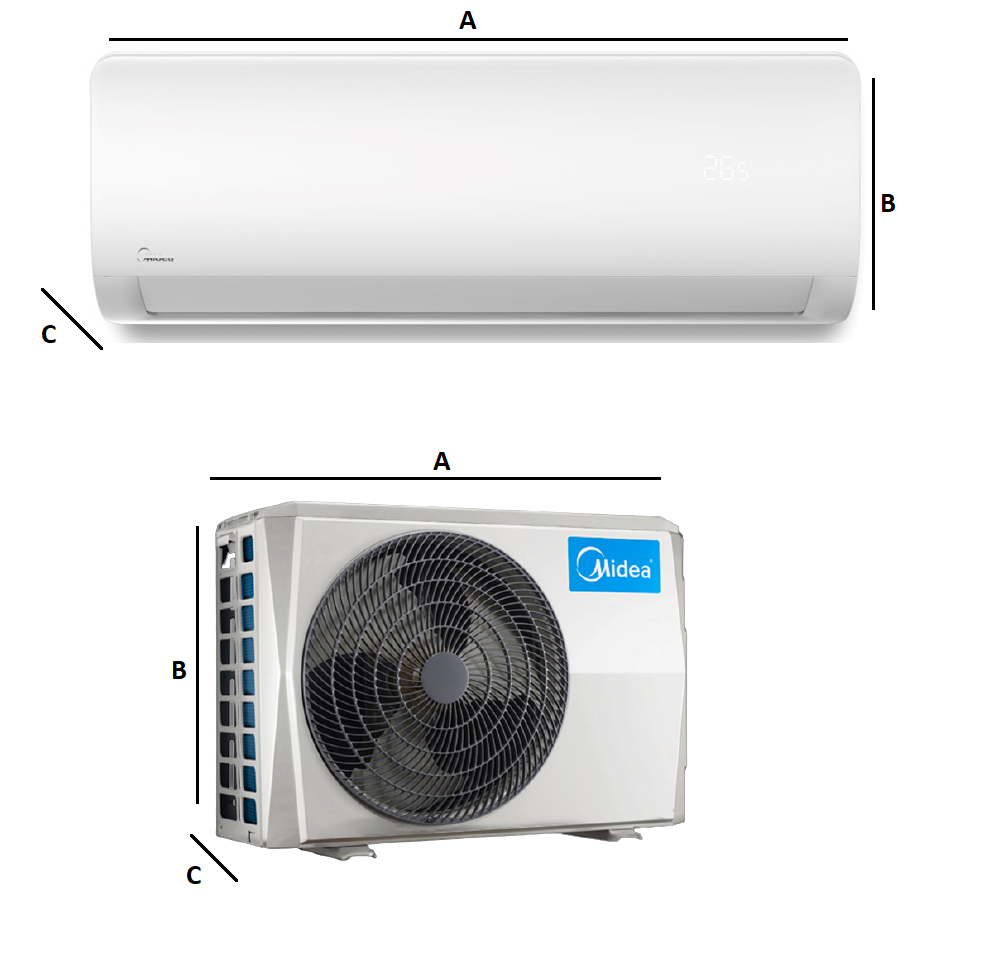 Klimatyzator ścienny Midea XTREME SAVE WARMER 3,5kW Pompa ciepła powietrze - powietrze