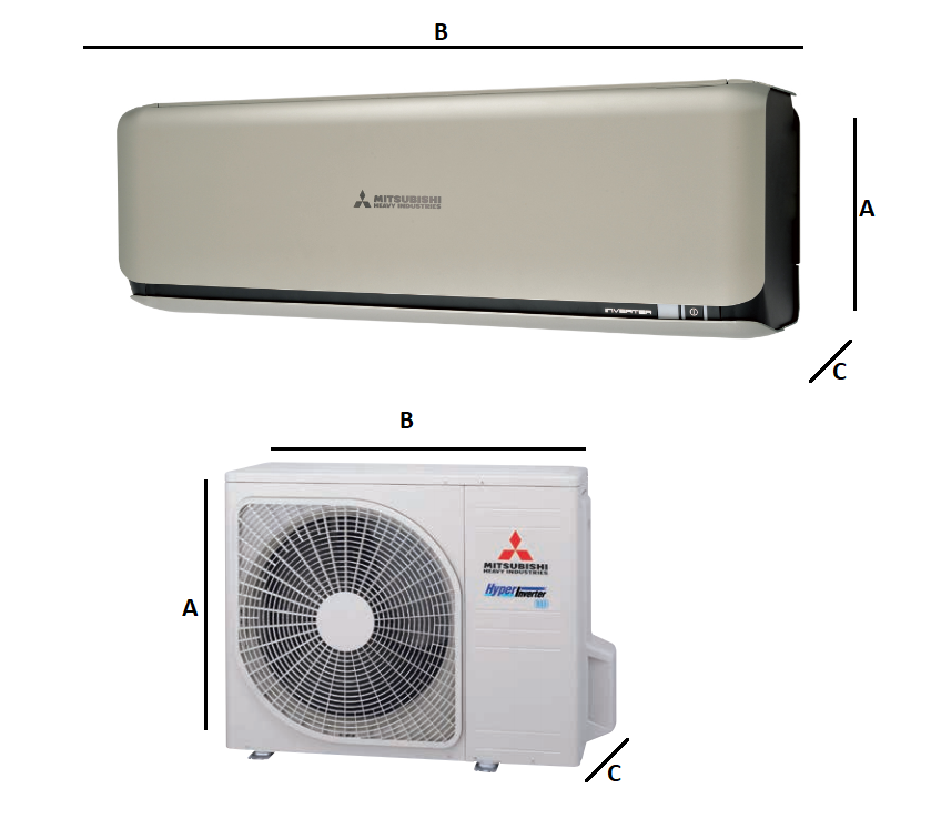 Klimatyzator ścienny Mitsubishi Heavy Diamond Design 2,0 kW "Zapytaj o dostępność" Pompa ciepła powietrze - powietrze