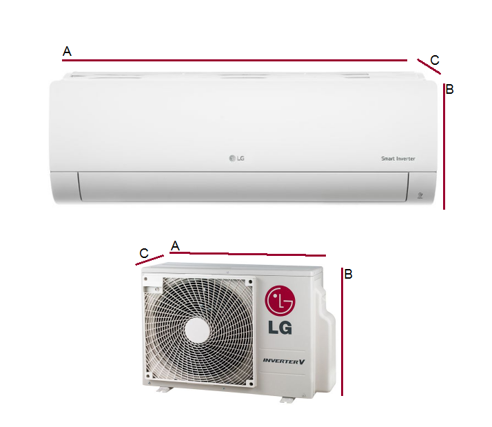 Klimatyzator ścienny LG STANDARD 2 2,5kW  z usługą montażu