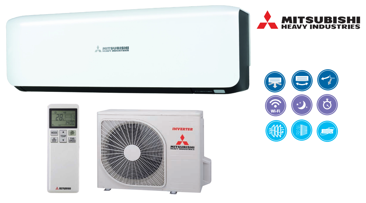 Klimatyzator ścienny Mitsubishi Heavy Premium Design 2.0 kW Pompa ciepła powietrze - powietrze