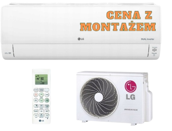 Klimatyzator ścienny LG Deluxe 3,5 kW DC12RK z usługą montażu