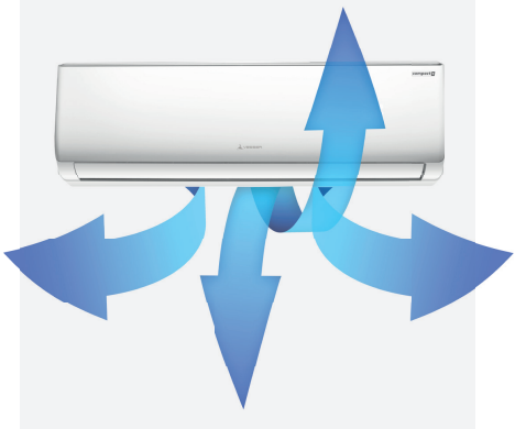 Klimatyzator ścienny VESSER WTA Compact + 5,1kW Pompa ciepła powietrze - powietrze