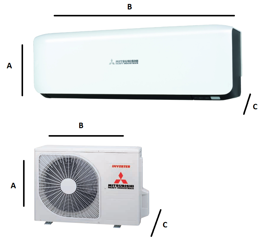 Klimatyzator ścienny Mitsubishi Heavy Premium Design 3.5 kW Pompa ciepła powietrze - powietrze