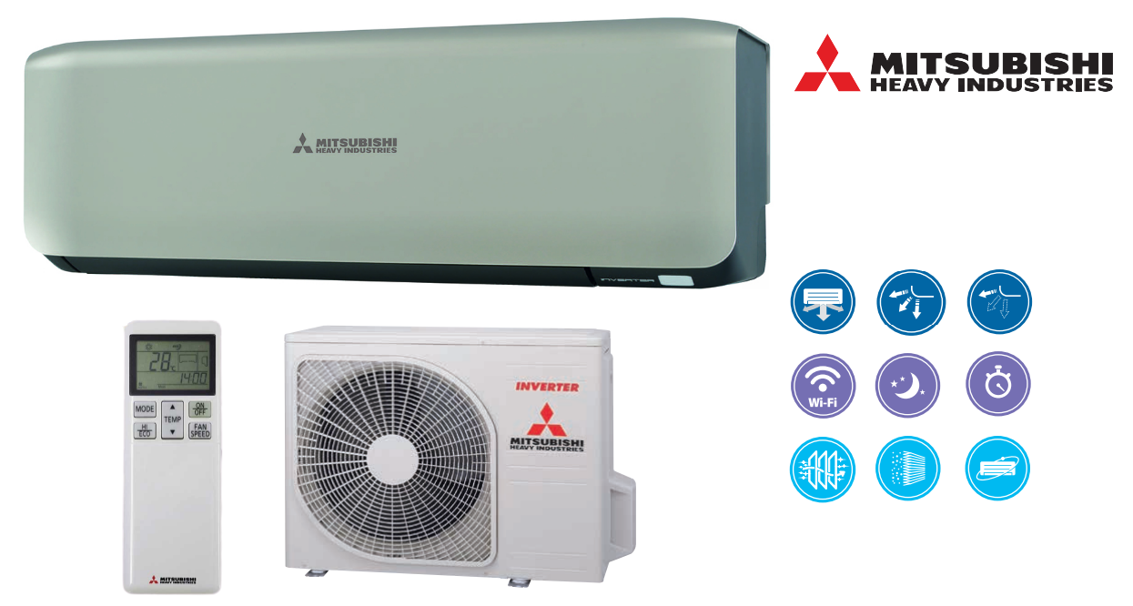 Klimatyzator ścienny Mitsubishi Heavy Premium Design 5.0 kW Pompa ciepła powietrze - powietrze