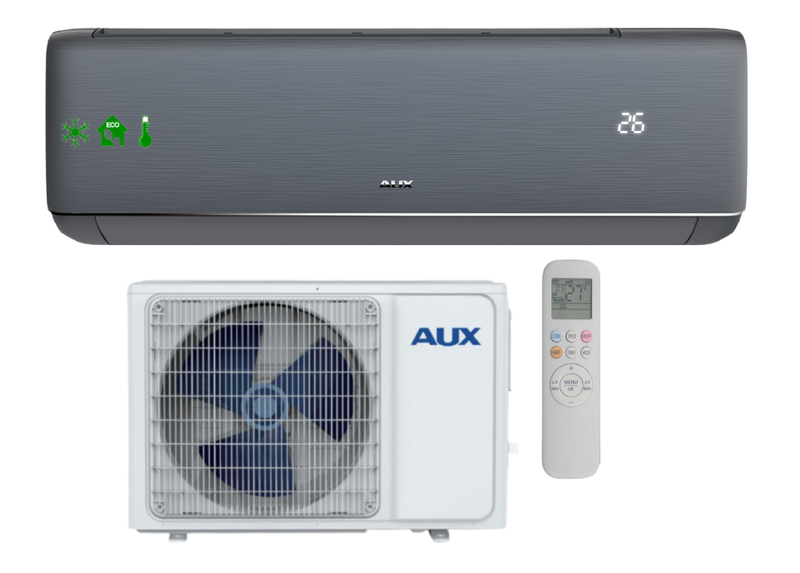 Klimatyzator ścienny AUX Q-SMART PREMIUM GREY AUX-12QB 3,5kW Pompa ciepła powietrze - powietrze