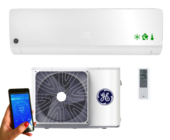 Klimatyzator ścienny GE-APPLIANCES FUTURE biały 2,6kW WiFi Pompa ciepła powietrze - powietrze