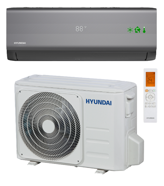 Klimatyzator ścienny HYUNDAI Carbon Grey 3,6kW Pompa ciepła powietrze - powietrze