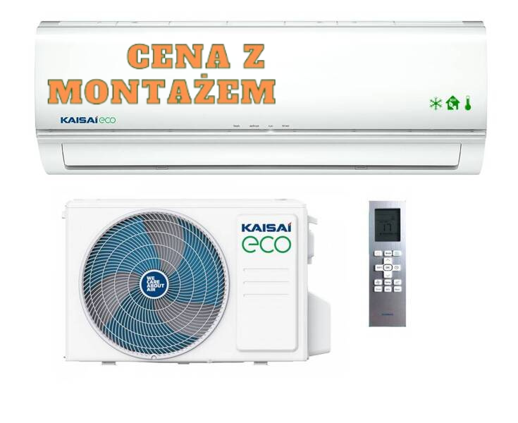 Klimatyzator ścienny KAISAI ECO KEX 5,3kW  z usługą montażu 