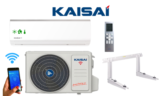Klimatyzator ścienny KAISAI FLY 3,5kW KWX-12HRGI+KWX-12HRGO + wspornik Pompa ciepła powietrze - powietrze
