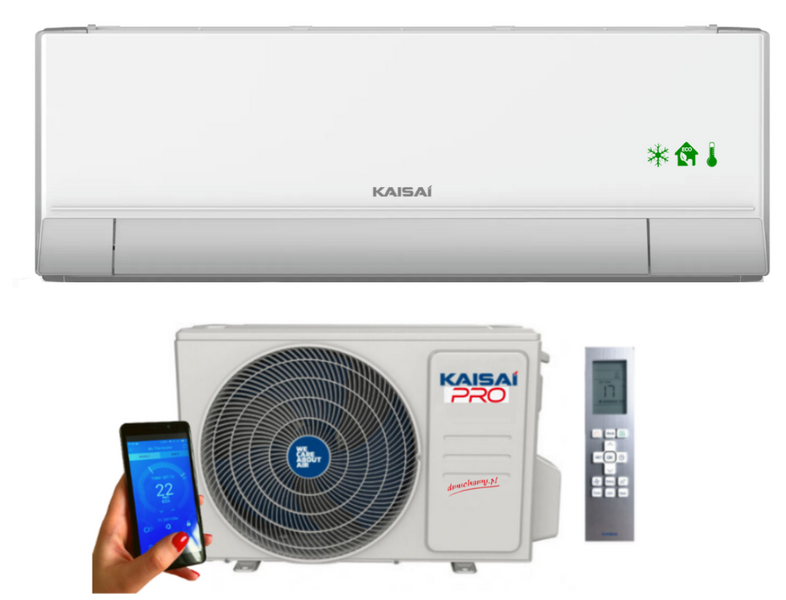 Klimatyzator ścienny Kaisai Pro Heat 2,7 kW R32 nowość Pompa ciepła powietrze - powietrze