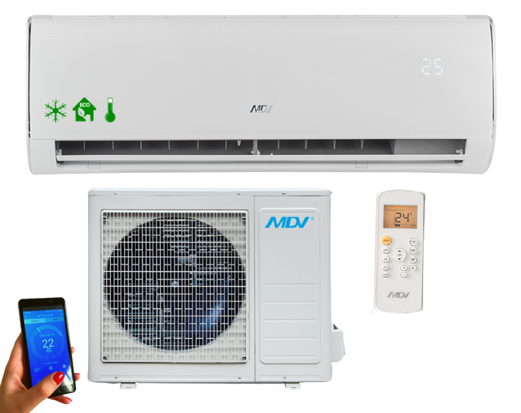 Klimatyzator ścienny MDV Aroma 3,5kW R32 WiFi nowość! Pompa ciepła powietrze - powietrze