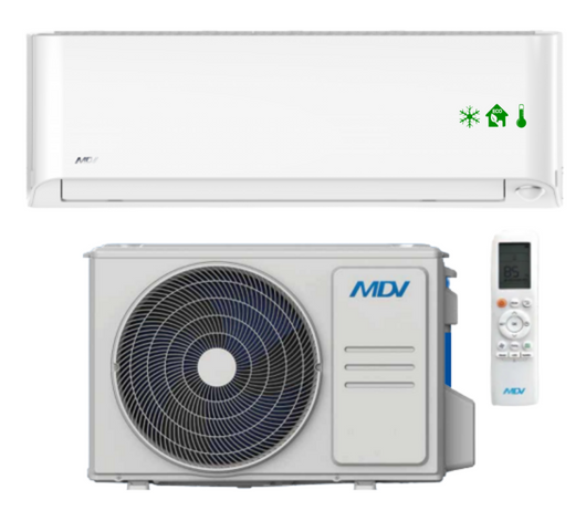 Klimatyzator ścienny MDV Oasis 3,5kW ZOP-12N8-A1 idealny do grzania Pompa ciepła powietrze - powietrze