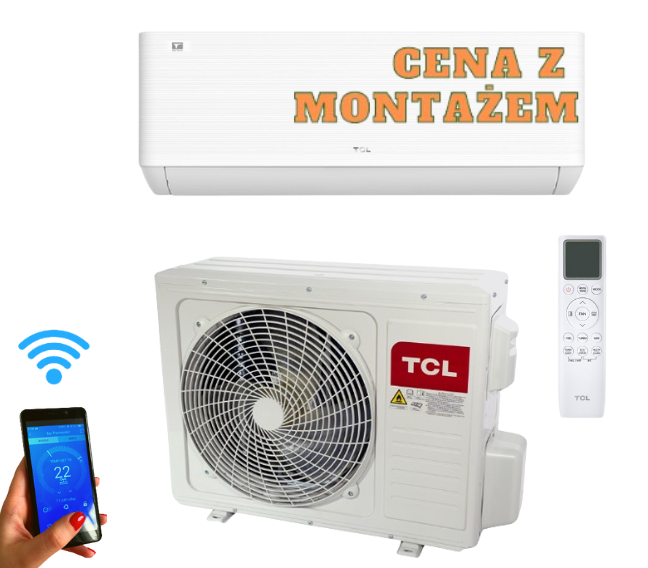 Klimatyzator ścienny TCL Ocarina 6,9kW TAC-24CHSD/TPG31I3AHB z usługą montażu
