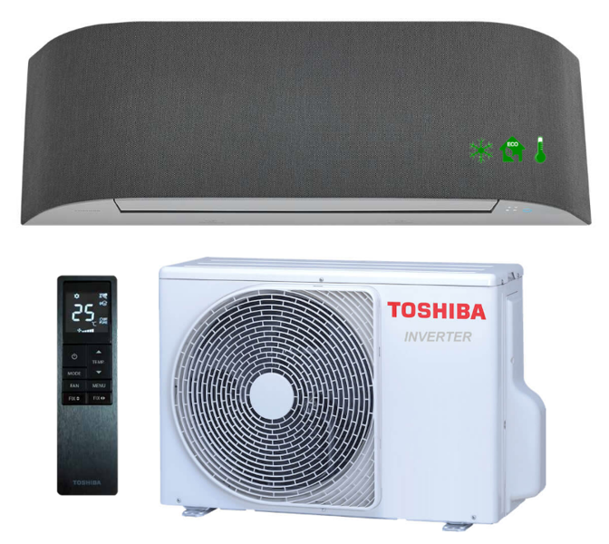 Klimatyzator ścienny Toshiba Haori 2,5kW R32 Pompa ciepła powietrze - powietrze